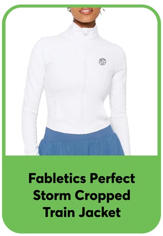 Fabletics Womens Perfect Storm Cropped Train Jacket